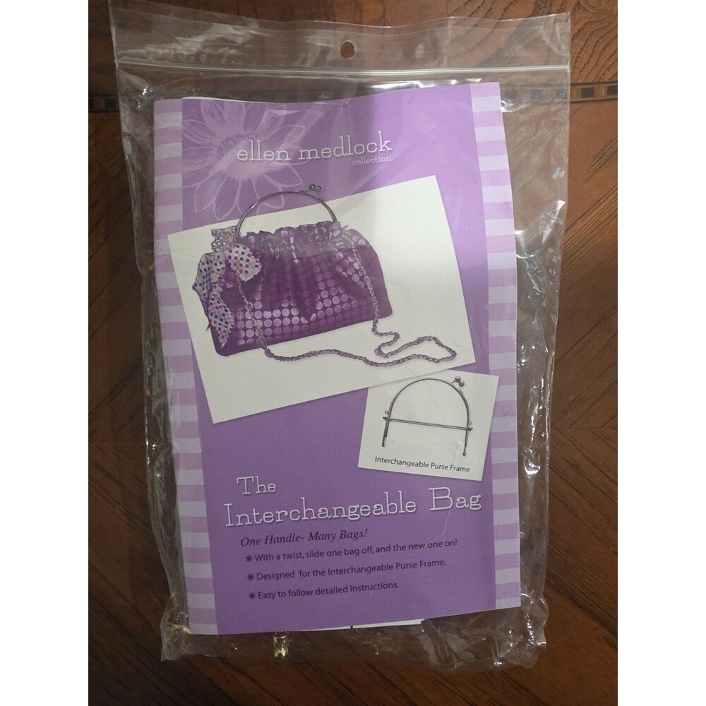 Ellen Medlock The Interchangeable Bag Purse Frame with Pattern